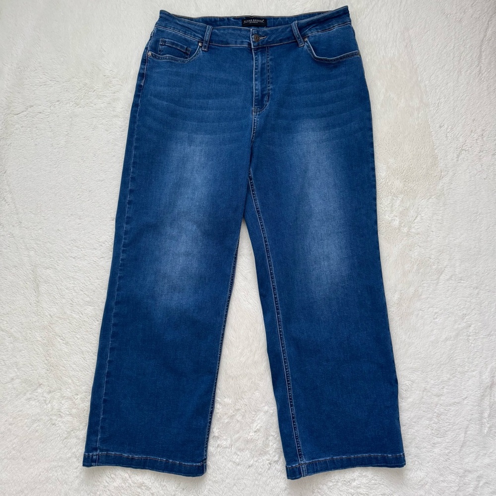 Flying‎ Banana Jeans Women’s 16S Denim Medium Wash 5-Pocket Straight Casual